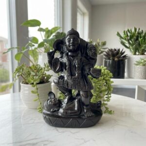 Root Chakra Black Jasper Kali crystal carving Black Jasper Kaali Maa Idol for Vastu and spiritual décor