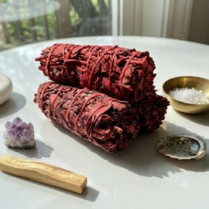 Organic Dragon's Blood Himalayan Sage Smudge Stick Dragon's Blood Sage Bundle for Meditation