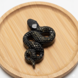 Black Obsidian Snake Charm