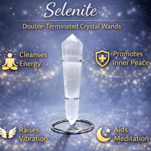 Selenite Double Terminated Crystal Wand