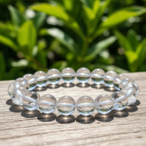 Clear Quartz (Sphatik) Natural Crystal Bracelet