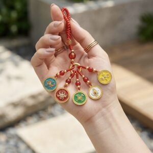 Five Elements Feng Shui Prosperity Hanging Charm For Good Fortune