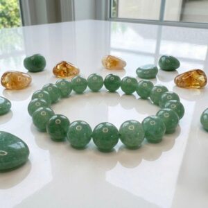 Green Aventurine Crystal Bracelet for Luck & Prosperity
