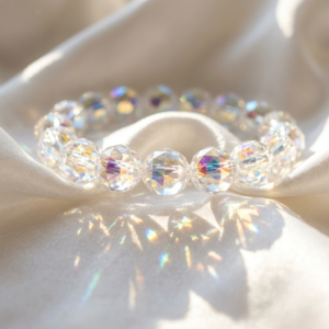 Angel Aura Quartz Faceted Crystal Bracelet by Roots & Charms