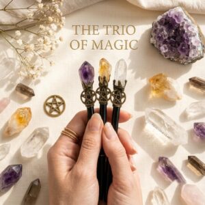 Amethyst Crystal Magic Pen for Journaling and Spiritual Stationery